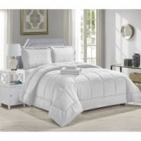 Marquee Linens 8-Piece Set Embossed Bed in a Bag Sage King
