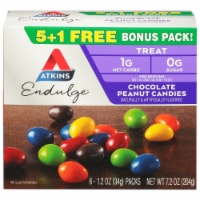 Atkins Low Sugar Endulge Chocolate Peanut Candies Bonus Pack Perspective: Main