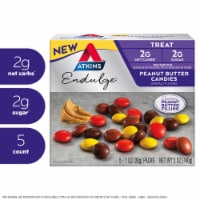 Atkins Endulge Peanut Butter Candies 5 - 1 oz Packs Perspective: Main