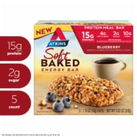 Atkins Blueberry Soft Baked Energy Protein Bar Perspective: Main
