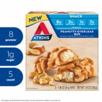 Atkins Peanutty Overload Snack Bars Perspective: Main