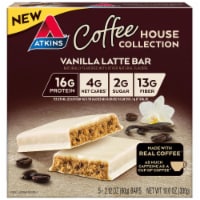 Atkins™ Coffee House Collection Meal Bars Vanilla Latte Bar Perspective: Main