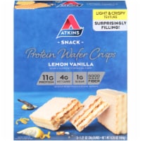 Atkins Lemon Vanilla Protein Wafer Crisps Perspective: Main