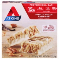 Atkins Vanilla Pecan Crisp Bars 5 Count