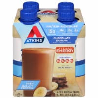 Atkins Chocolate Banana Energy Shakes Perspective: Main