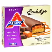 Atkins Chocolate Caramel Mousse Endulge Bar Perspective: Main