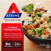 Atkins Crustless Chicken Pot Pie Frozen Meal