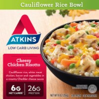 Atkins Cheesy Chicken Risotto Cauliflower Rice Bowl