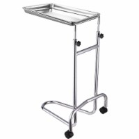 Mobile Mayo Stainless Steel Tray Stand Medical Doctor Tattoo Spa Salon Equipment