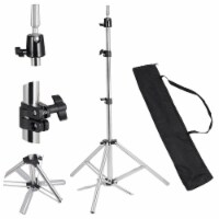Hair Beauty Adjustable Tripod Stand Holder For Hairdressing Training Head Mannequin