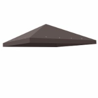 117 x117 Canopy Top Replacement Y0049702 Coffee for Smaller 10'x10' 1-Tier Gazebo Cover