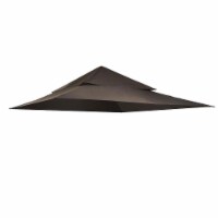 12'x12' Canopy Top Replacement Coffee Liqueur for 2-Tier Harbor Gazebo GFS01250A Patio Cover