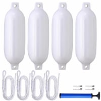 Yescom Inflatable Boat Fender Marine Bumper Dock Yacht Protection 6.5 x23 4 Ribbed