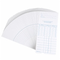 50x Weekly Time Clock Cards Timecard for Employee Attendance Payroll Recorder