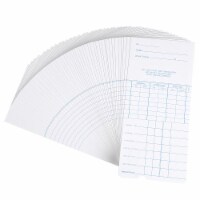100x Weekly Time Clock Cards Timecard for Employee Attendance Payroll Recorder