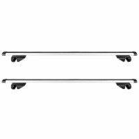 55 Aluminum Car Roof Top Cross Bar Universal Luggage Carrier Rack w/ Lock Key