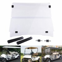 Yescom EZGO TXT 1995-2013 Clear Fold Down Windshield Impact Resistant Acrylic Split