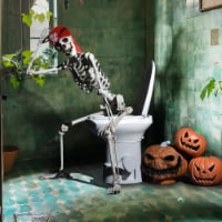 5.4ft Full Body Skeleton Props w/ Movable Joints for Halloween Party Decoration