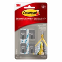 Command™ Small Stainless Steel Metal Hooks