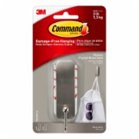 Command™ Medium Brushed Nickel Hook