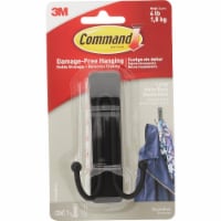 Command™ Large Double Hook - Matte Black
