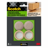 Scotch™ Adhesive Felt Pad Cups - Beige Perspective: Main
