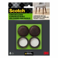 Scotch™ Adhesive Felt Pad Cups - Brown Perspective: Main