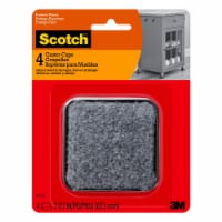 Scotch™ Square Caster Cups - Gray