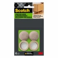 Scotch™ Adhesive Felt Pad Cups - Beige Perspective: Main
