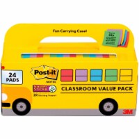 Post-it® Notes Super Sticky NOTE,3X3,SPR STCK,24P,AST 7100241748