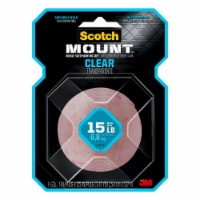 Scotch Mount™ Double-Sided Mounting Tape - Clear Perspective: Main