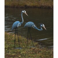 Ancient Graffiti Pair of Steel Herons