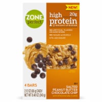 ZonePerfect® High Protein Salted Peanut Butter Chocolate Chip Bars Perspective: Main