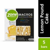 ZonePerfect® Macros Lemon Pound Cake Protein Bars Perspective: Main