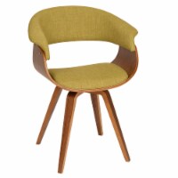 Armen Living Summer Fabric Accent Chair in Green