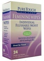 Puretouch Feminine Wipes Flushable