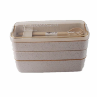 Wheat Straw Lunch Box 3 Layers 900 ml
