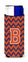 Carolines Treasures CJ1042-BMUK Letter B Chevron Orange and Blue Ultra Hugger f