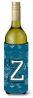Carolines Treasures  CJ2014-ZLITERK Letter Z Sea Doodles Initial Alphabet Wine B