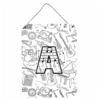 Carolines Treasures  CJ2007-ADS1216 Letter A Musical Note Letters Wall or Door H
