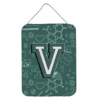 Carolines Treasures  CJ2010-VDS1216 Letter V Back to School Initial Wall or Door