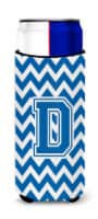 Carolines Treasures CJ1056-DMUK Letter D Chevron Blue and White Ultra Hugger fo