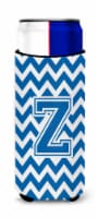 Carolines Treasures CJ1056-ZMUK Letter Z Chevron Blue and White Ultra Hugger fo