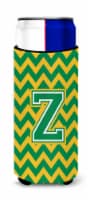 Carolines Treasures CJ1059-ZMUK Letter Z Chevron Green and Gold Ultra Hugger fo