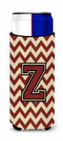 Carolines Treasures CJ1061-ZMUK Letter Z Chevron Maroon and Gold Ultra Hugger f