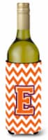 Carolines Treasures  CJ1062-ELITERK Letter E Chevron Orange and Regalia Wine Bot