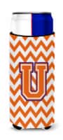 Letter U Chevron Orange and Regalia Ultra Hugger for slim cans