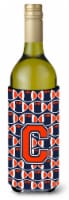 Carolines Treasures  CJ1066-CLITERK Letter C Football Orange, Blue and white Win