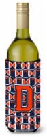 Carolines Treasures  CJ1066-DLITERK Letter D Football Orange, Blue and white Win