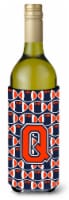 Carolines Treasures  CJ1066-QLITERK Letter Q Football Orange, Blue and white Win